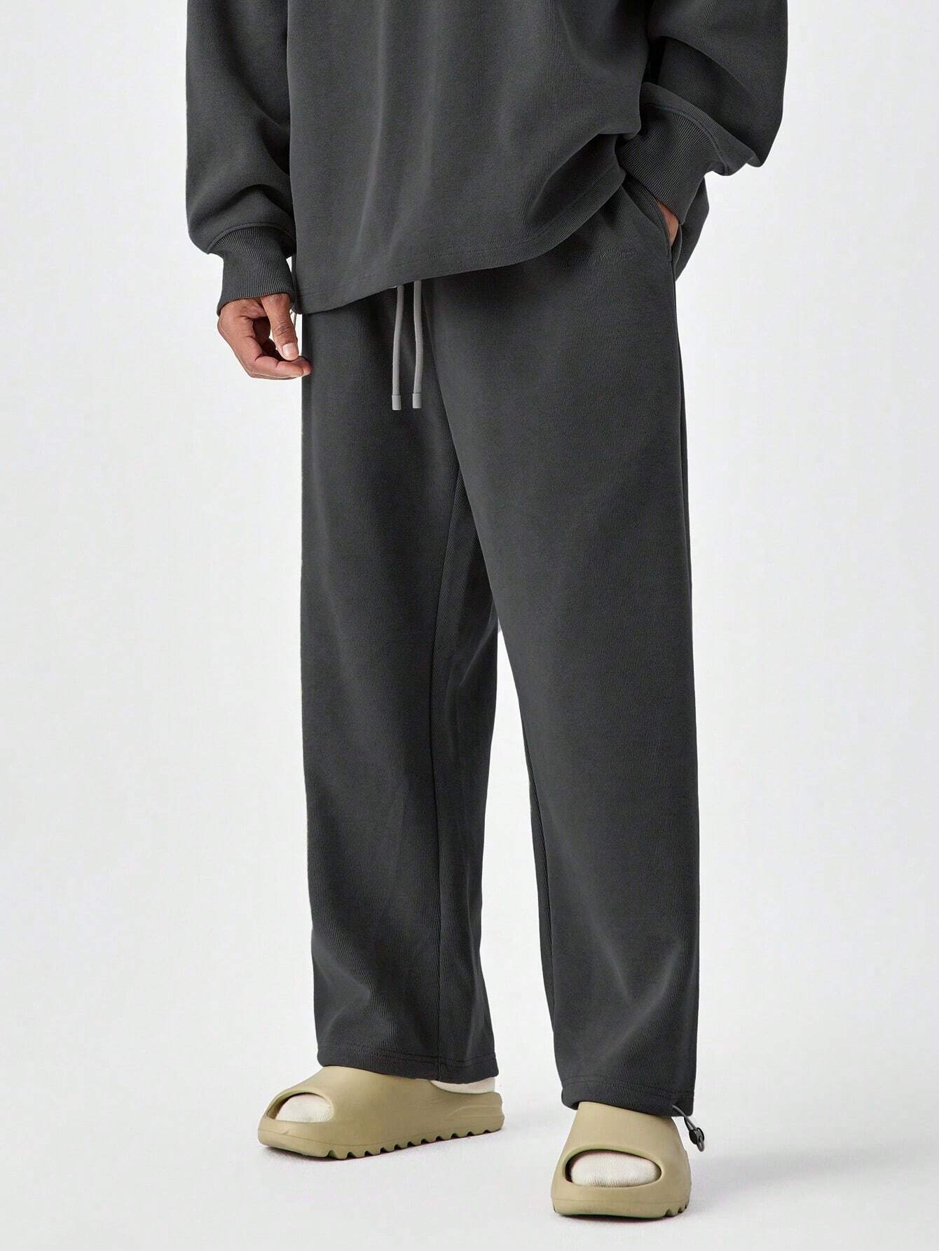 Wide-Leg Knitted Joggers