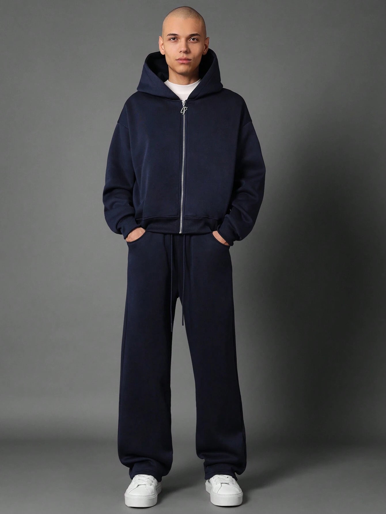 Cropped Zip Hoodie & Joggers