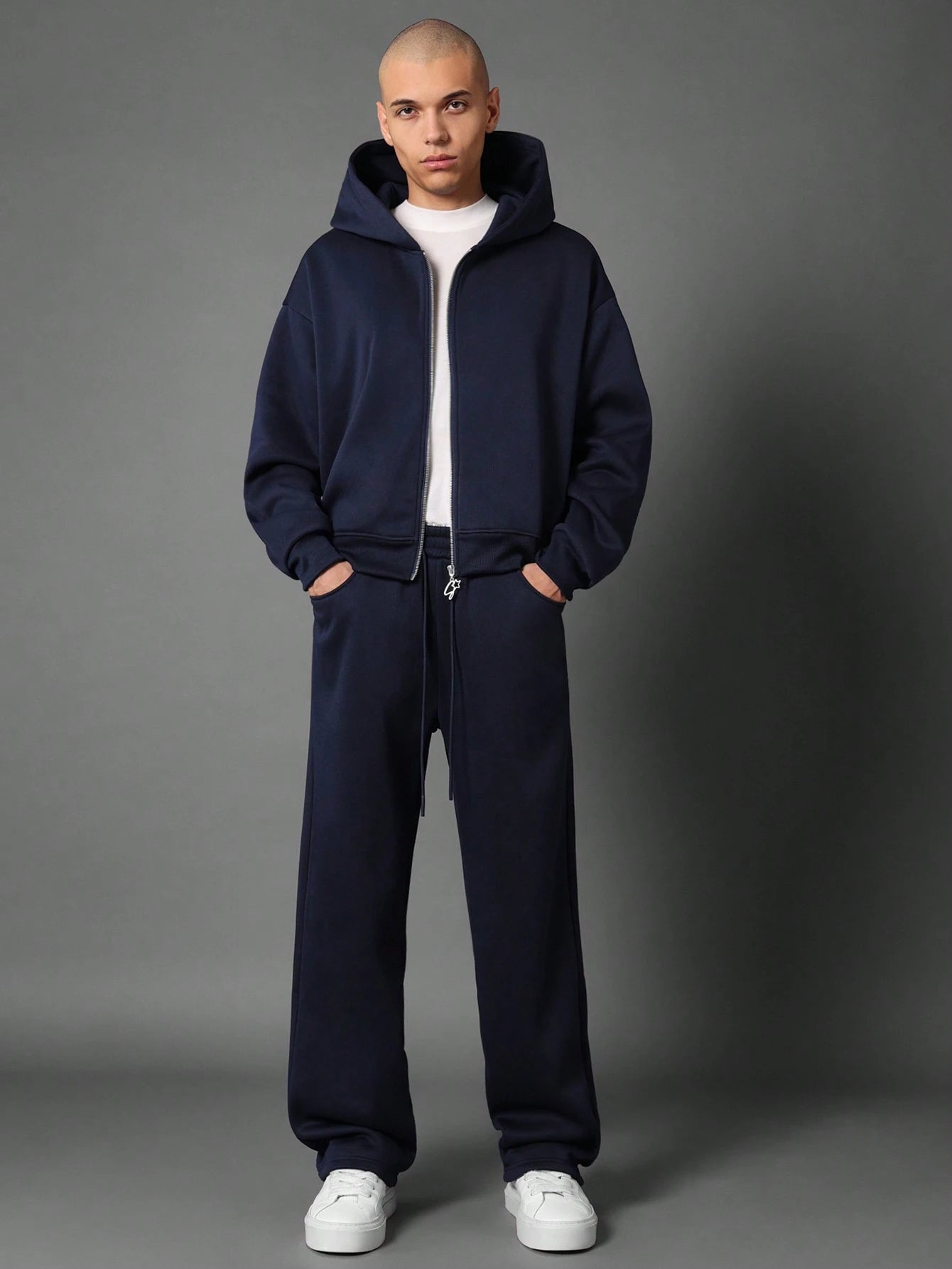 Cropped Zip Hoodie & Joggers